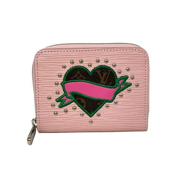 LOUIS VUITTON Zippy Coin Purse Rose Ballerine LV Stories - 385-071525 - Picture 1 of 4